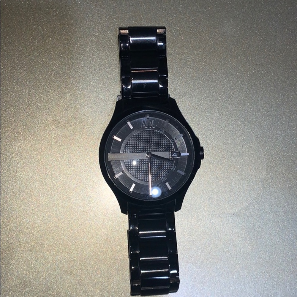 Armani Exchange Men's Stainless Steel Watch, Black